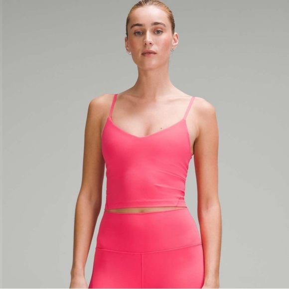 lululemon athletica Tops - NWT Lululemon Align Cropped Cami Tank A/B Cup Glaze Pink Size 8
